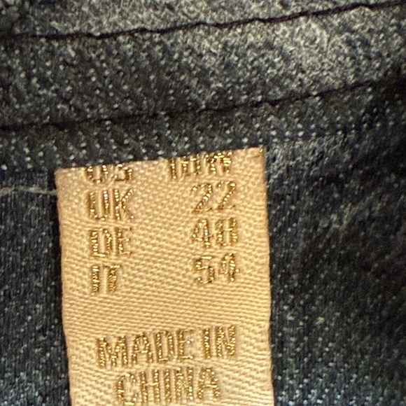 LOGO by Lori Goldstein Women's Shibori Print Denim Wrap Jacket 18 W - Picture 15 of 16